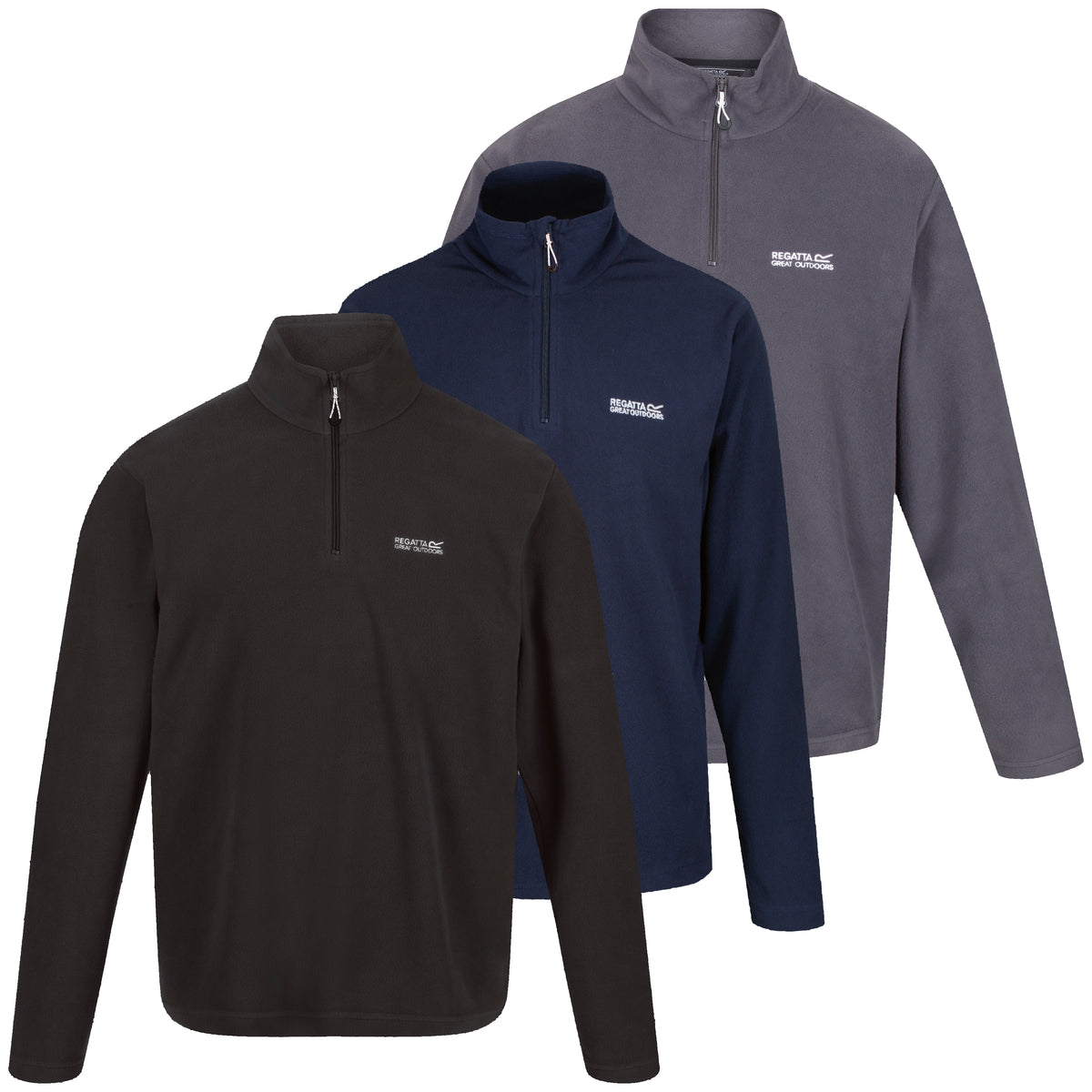 Felpa Con Zip In Pile Riciclato Regatta Uomo – Thompson, Colore Blu Coronet, Taglia M, Calda Ed Ecologica