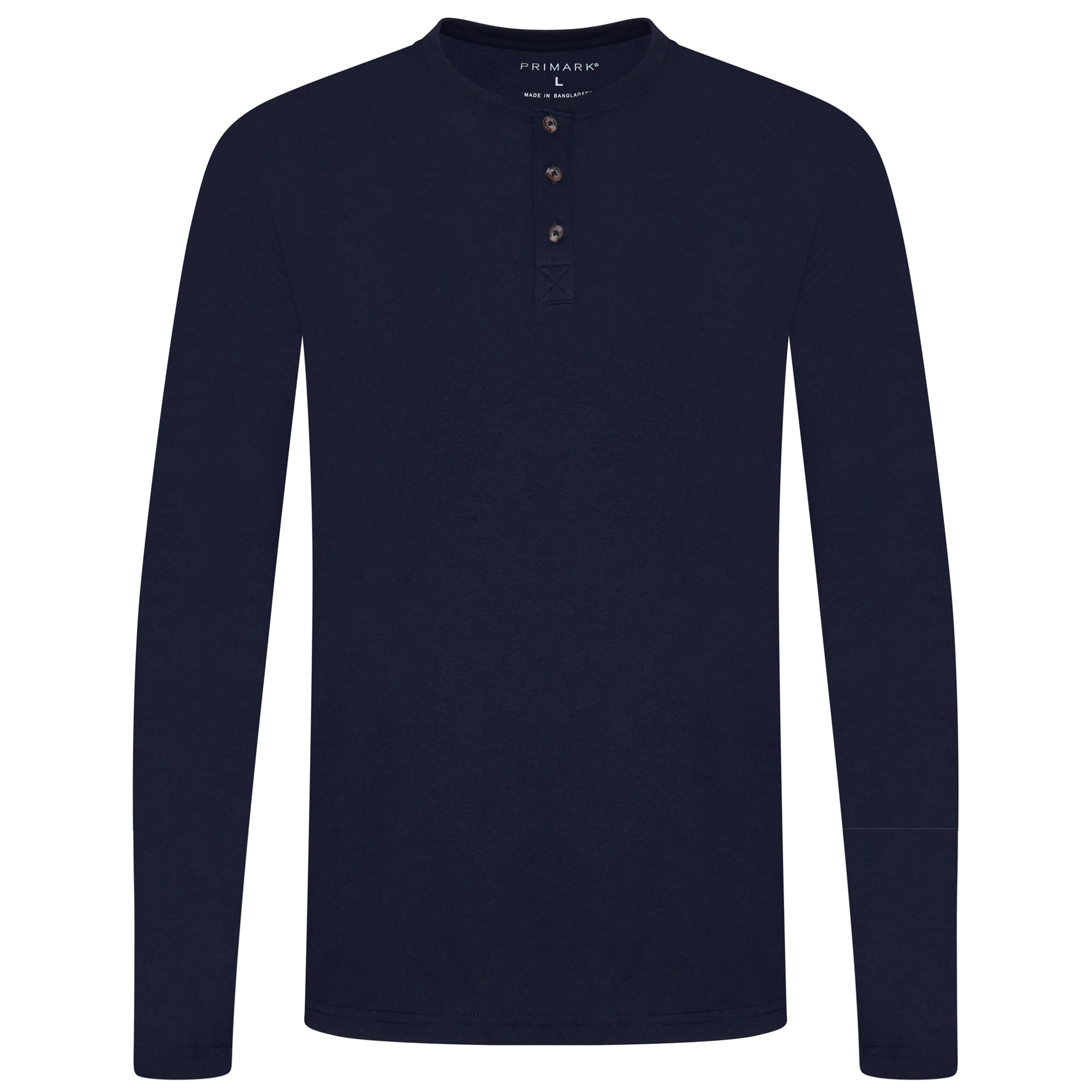 Primark Long Sleeve Henley T-Shirt