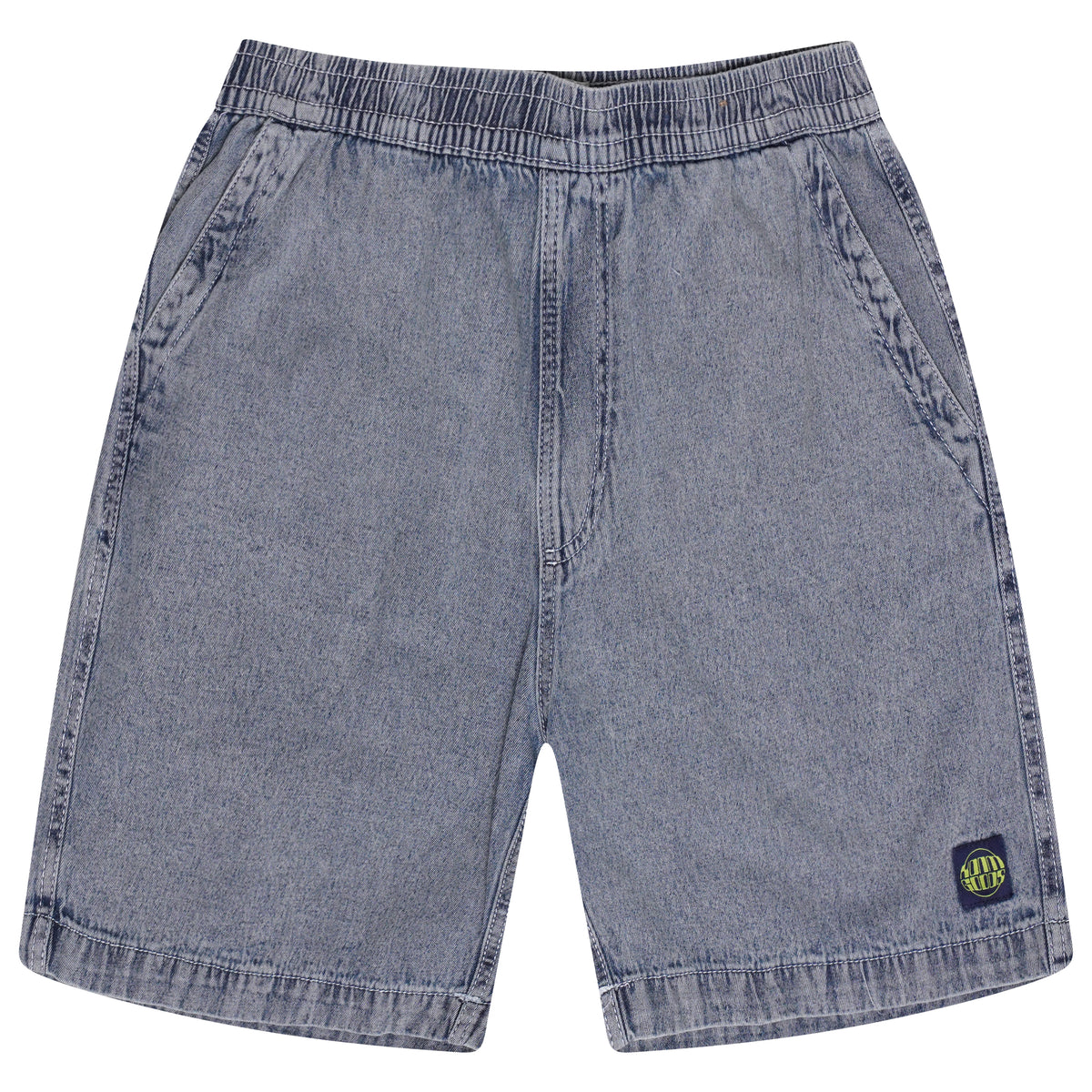 Pull Bear Elasticated Waist Denim Shorts