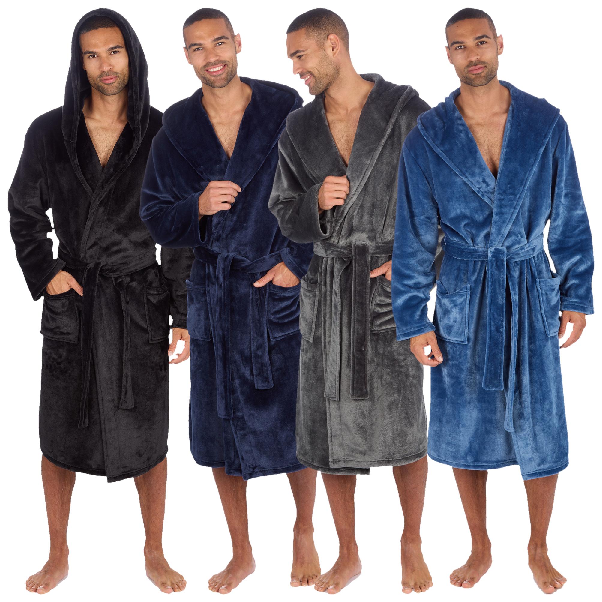 Cargo Bay Soft Touch Fleece Hooded Dressing Gown