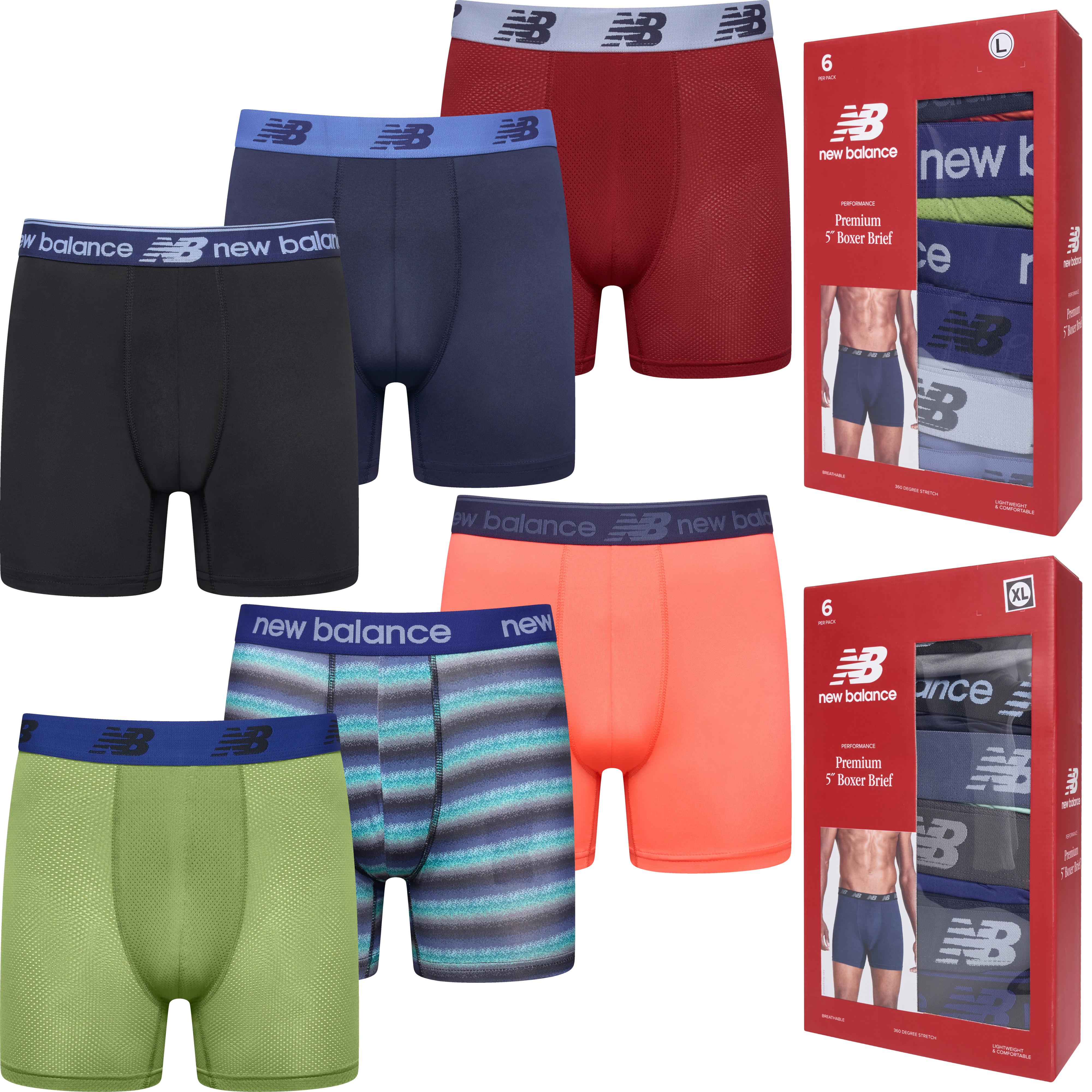 New Balance 6 Pack Premium Boxer Briefs