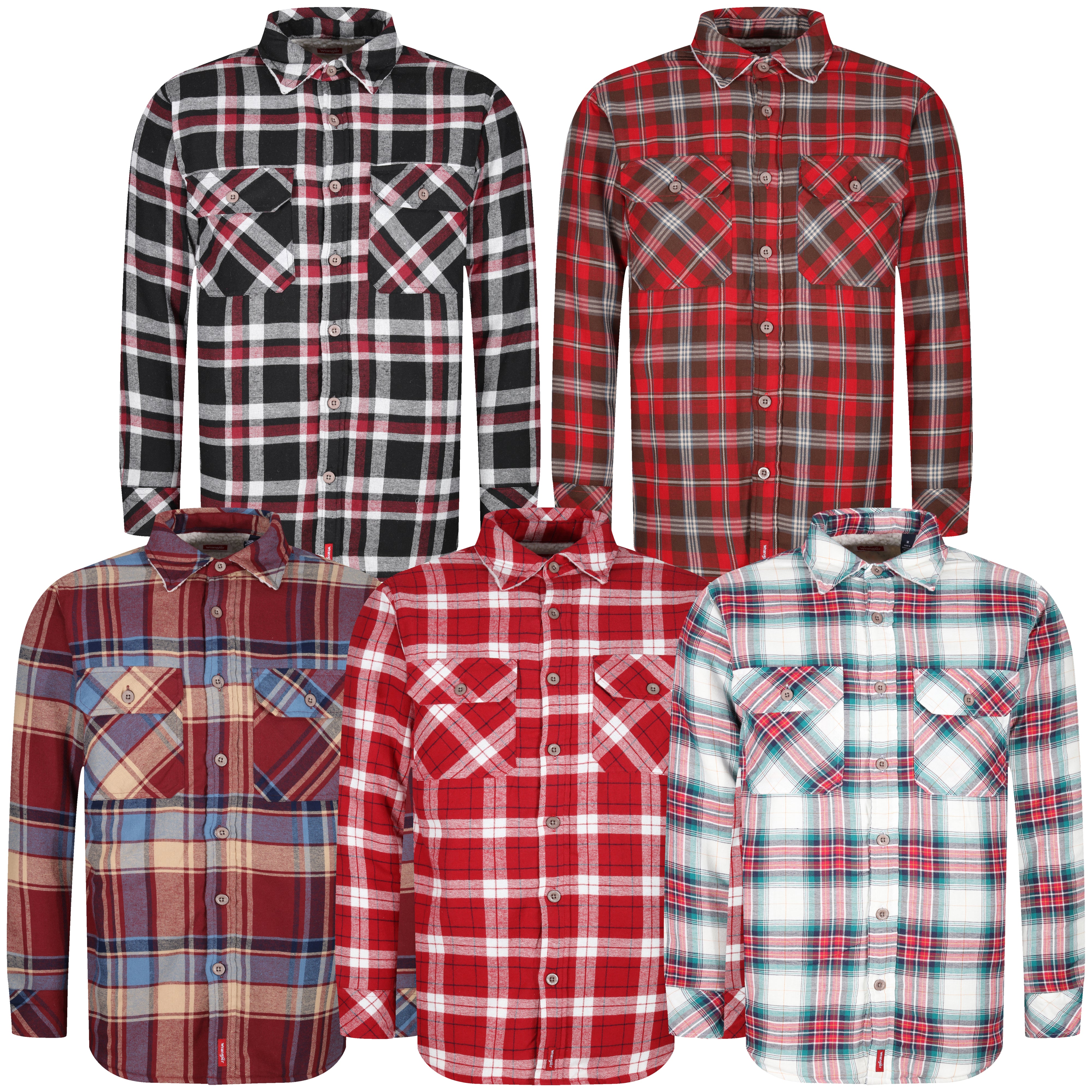 Wrangler fleece lined on sale shirt