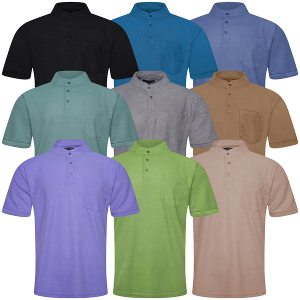 Charles Norton Grandad Collar Polo Shirt