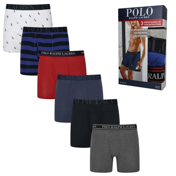 Polo Ralph Lauren 3 Pack Long Leg Boxers
