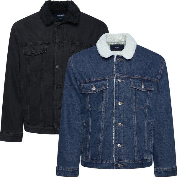Kiabi Sherpa Fleece Lined Denim Jacket