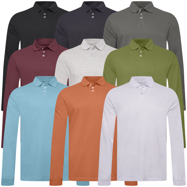 Everett Wales Long Sleeve Polo Shirt