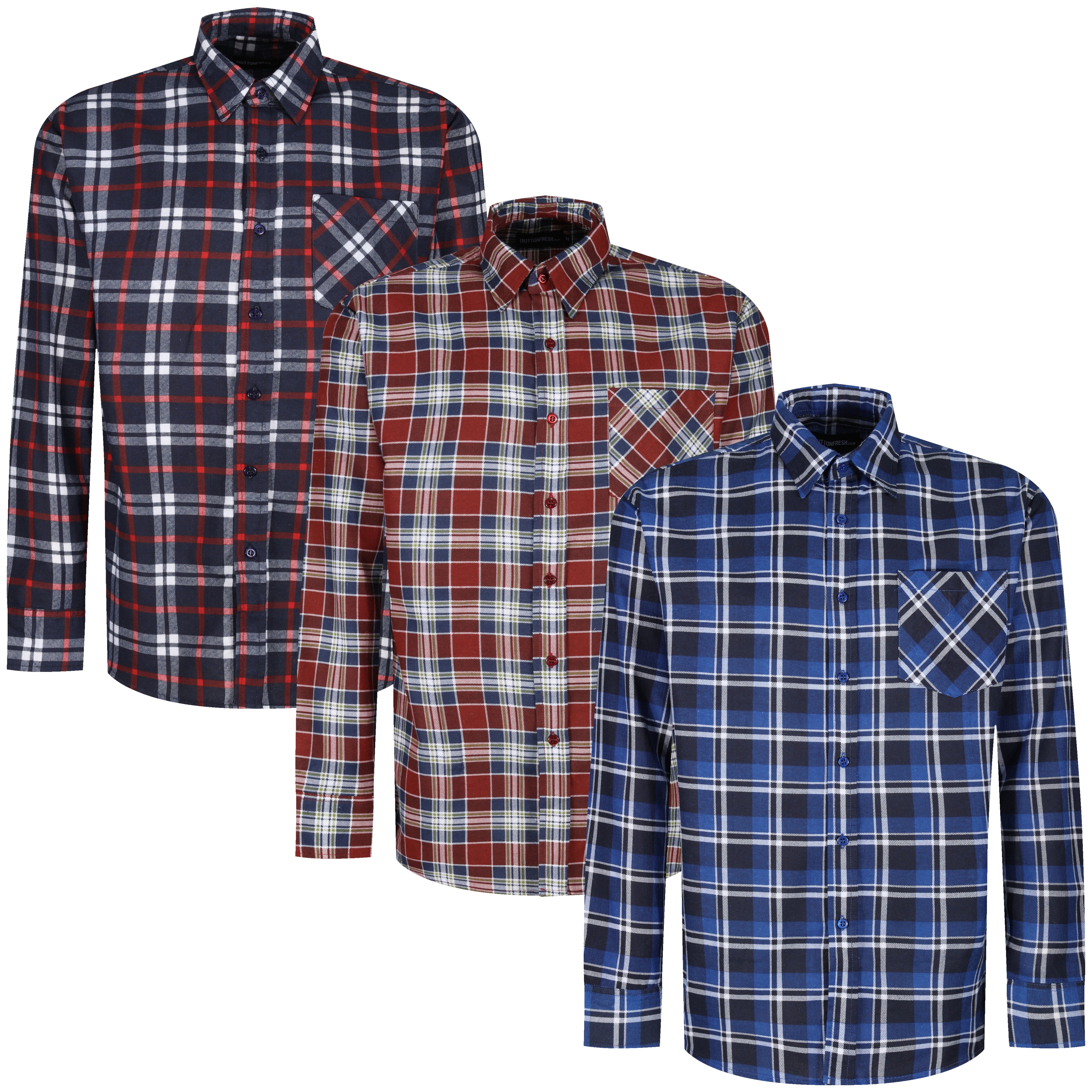 brushed cotton checked shirt