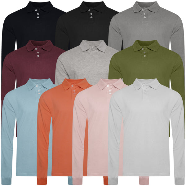 Evryone Long Sleeve Polo Shirt