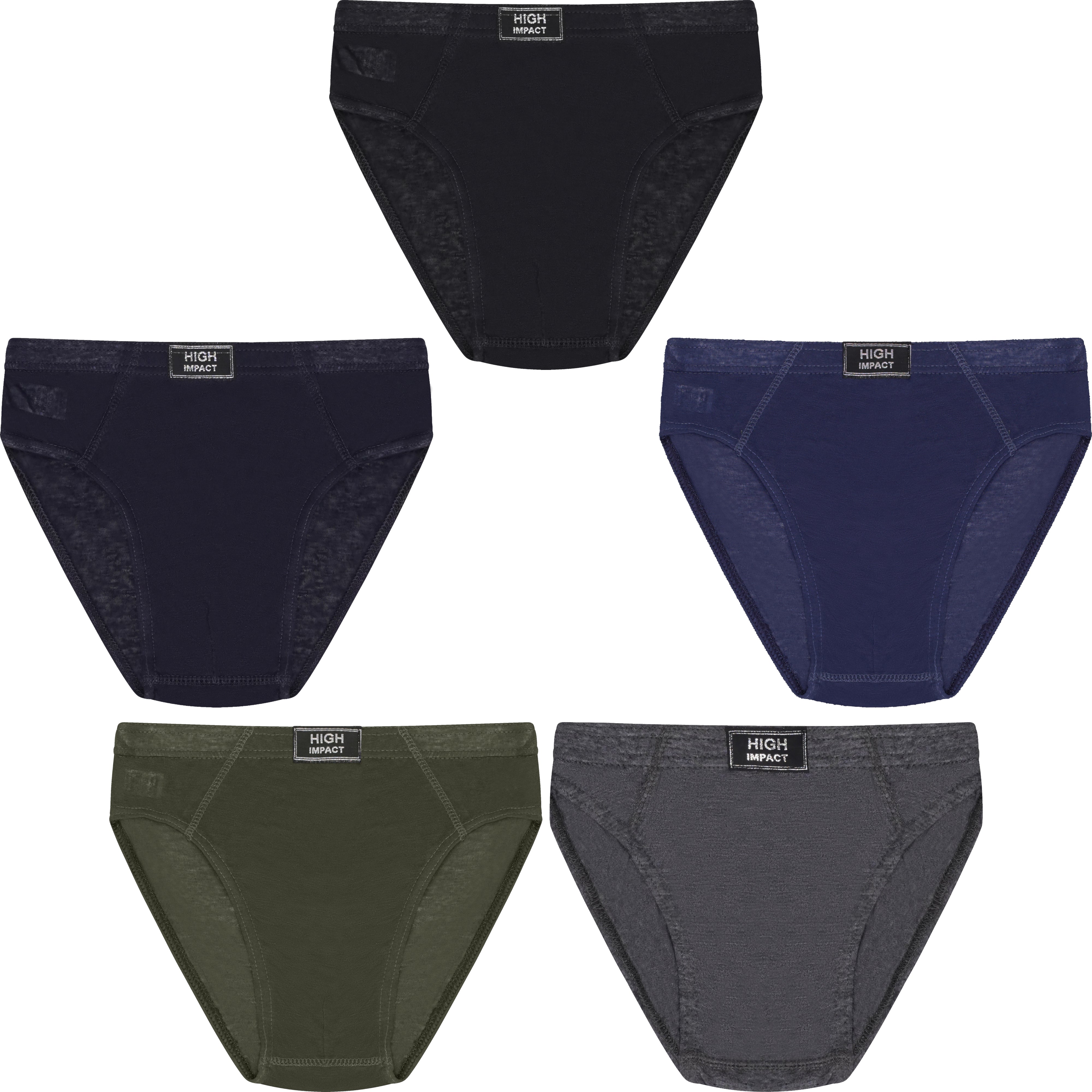 High Impact 3 Pack Elasticated Briefs