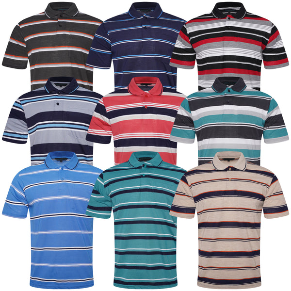 Charles Norton Brenden Striped Polo Shirt