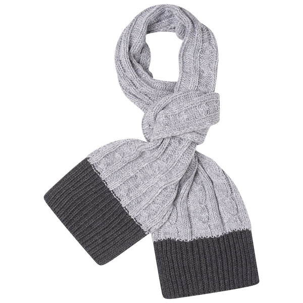 Result Shades Of Grey Knitted Scarf