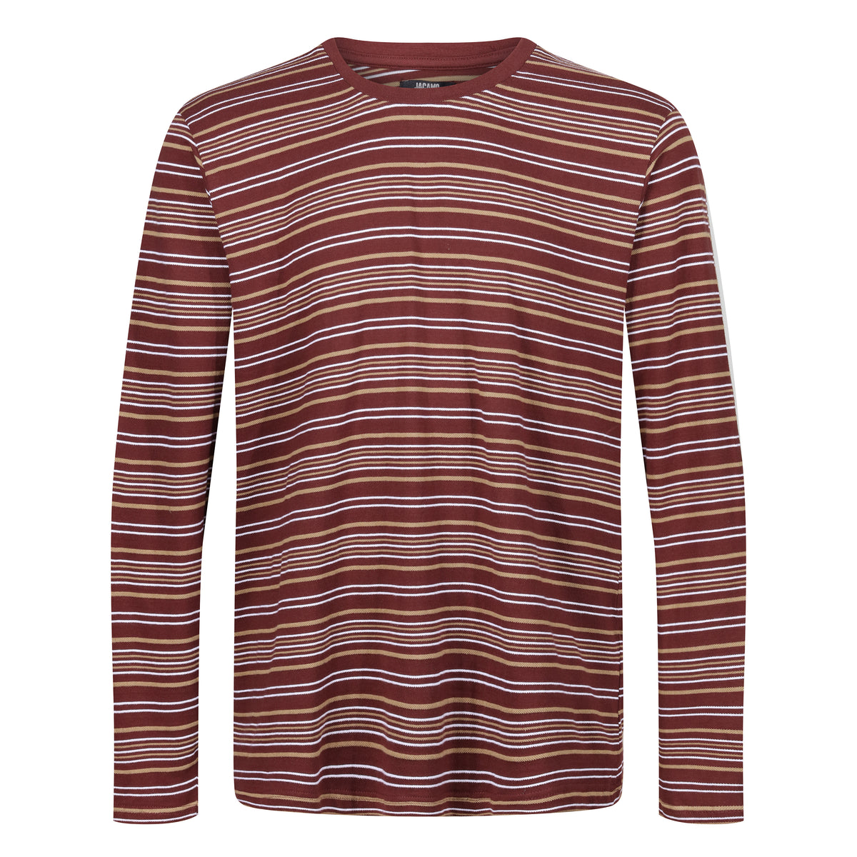 Jacamo Long Sleeve Stripe TShirt ButtonFresh.co.uk