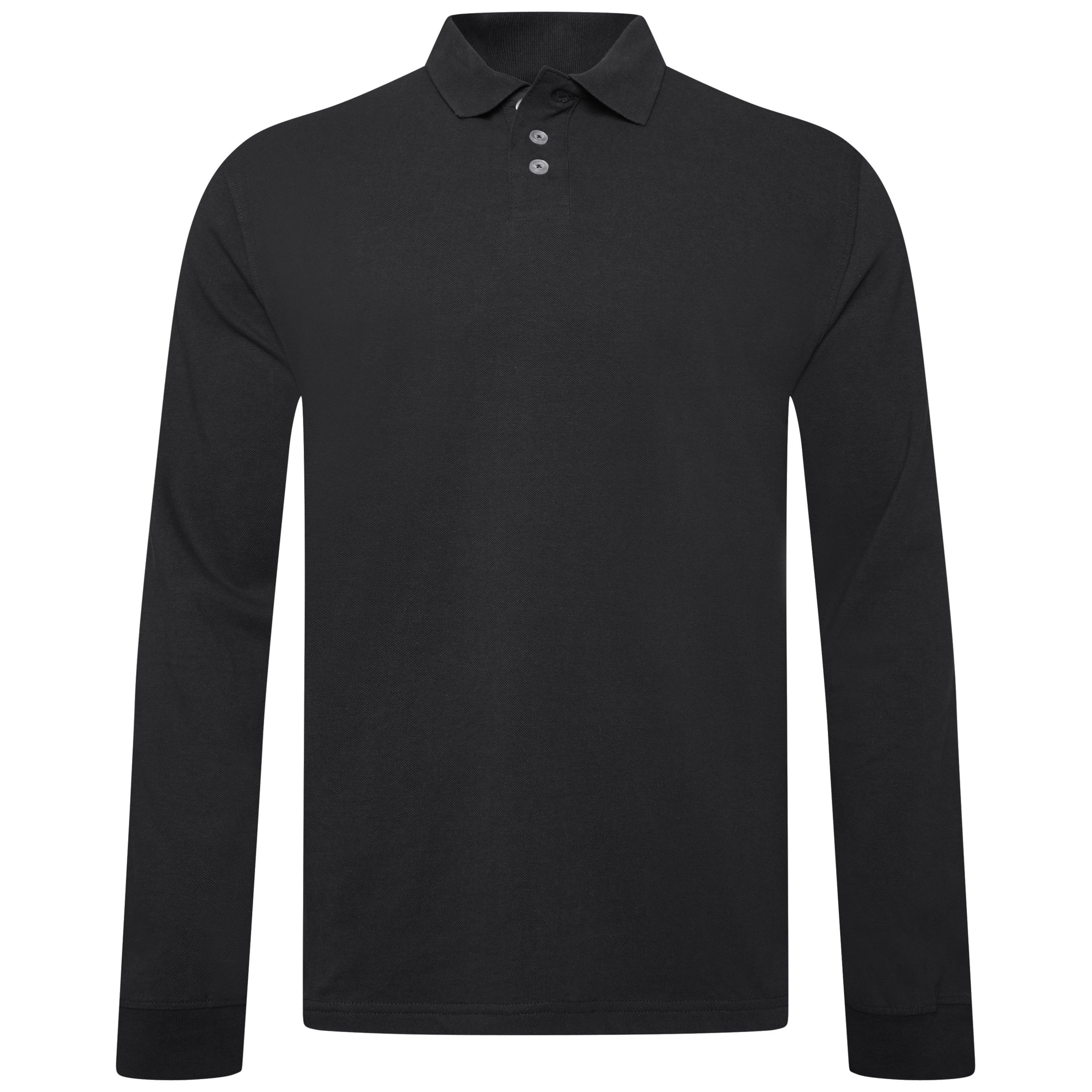 Everett Wales Long Sleeve Polo Shirt | ButtonFresh.co.uk