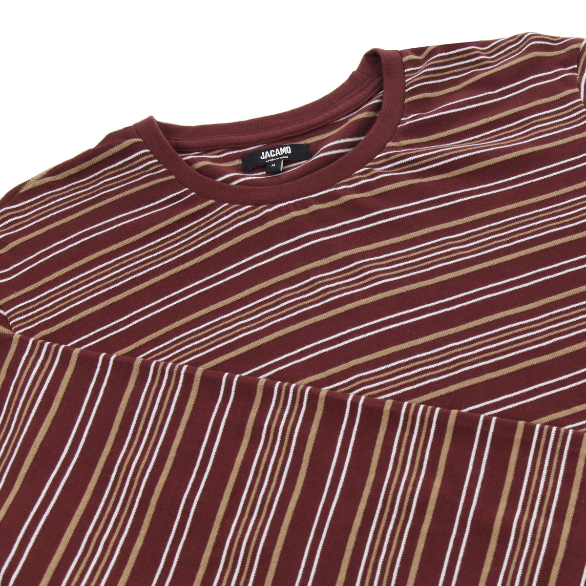 Jacamo Long Sleeve Stripe TShirt ButtonFresh.co.uk