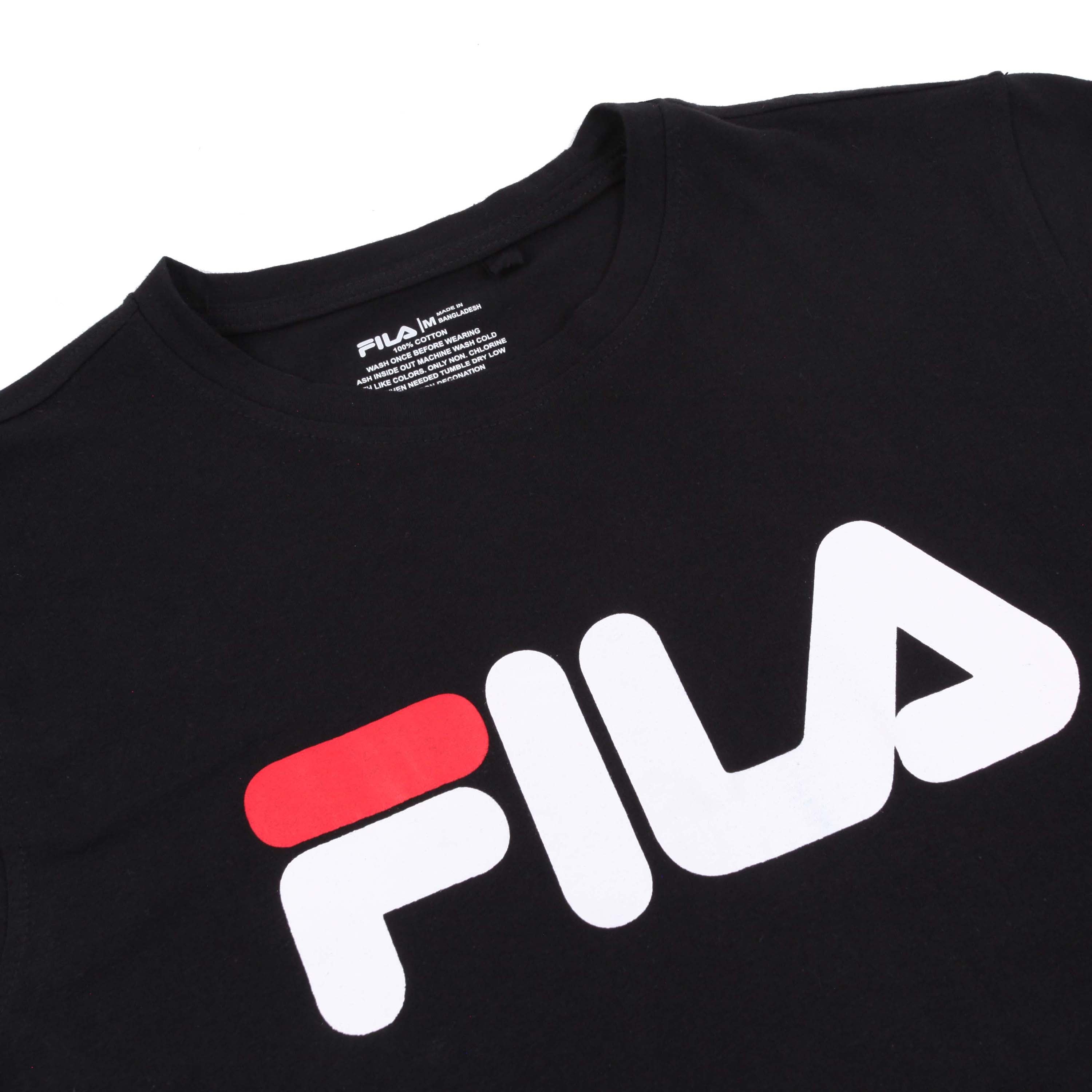 Fila black outlet t shirt