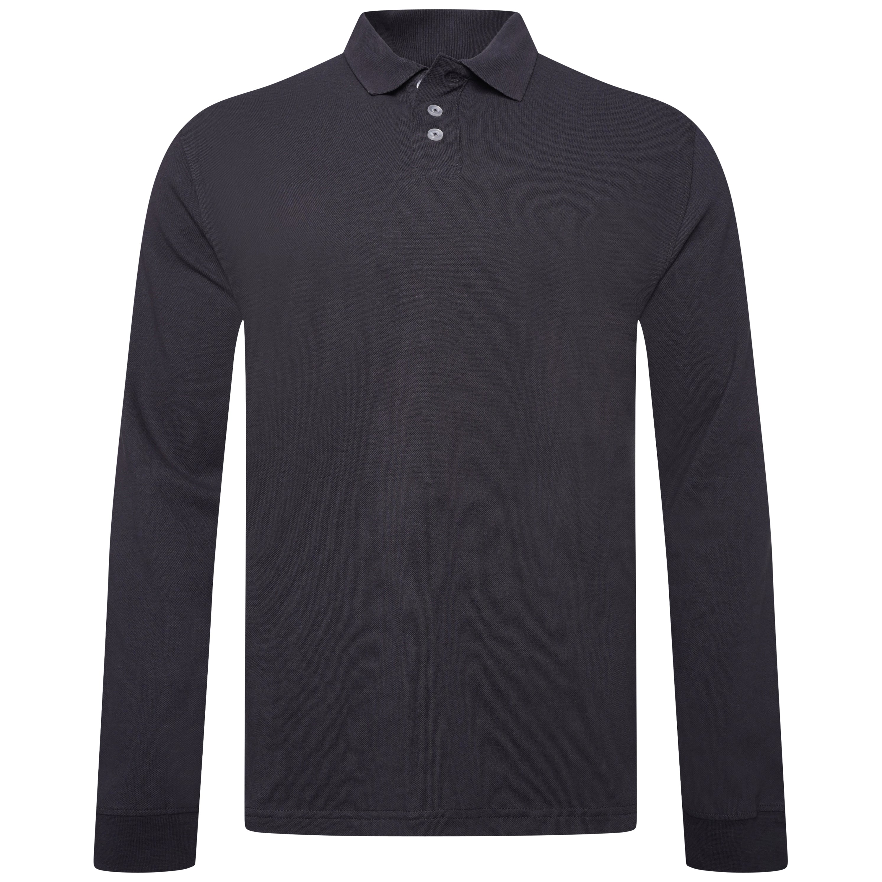 Everett Wales Long Sleeve Polo Shirt | ButtonFresh.co.uk