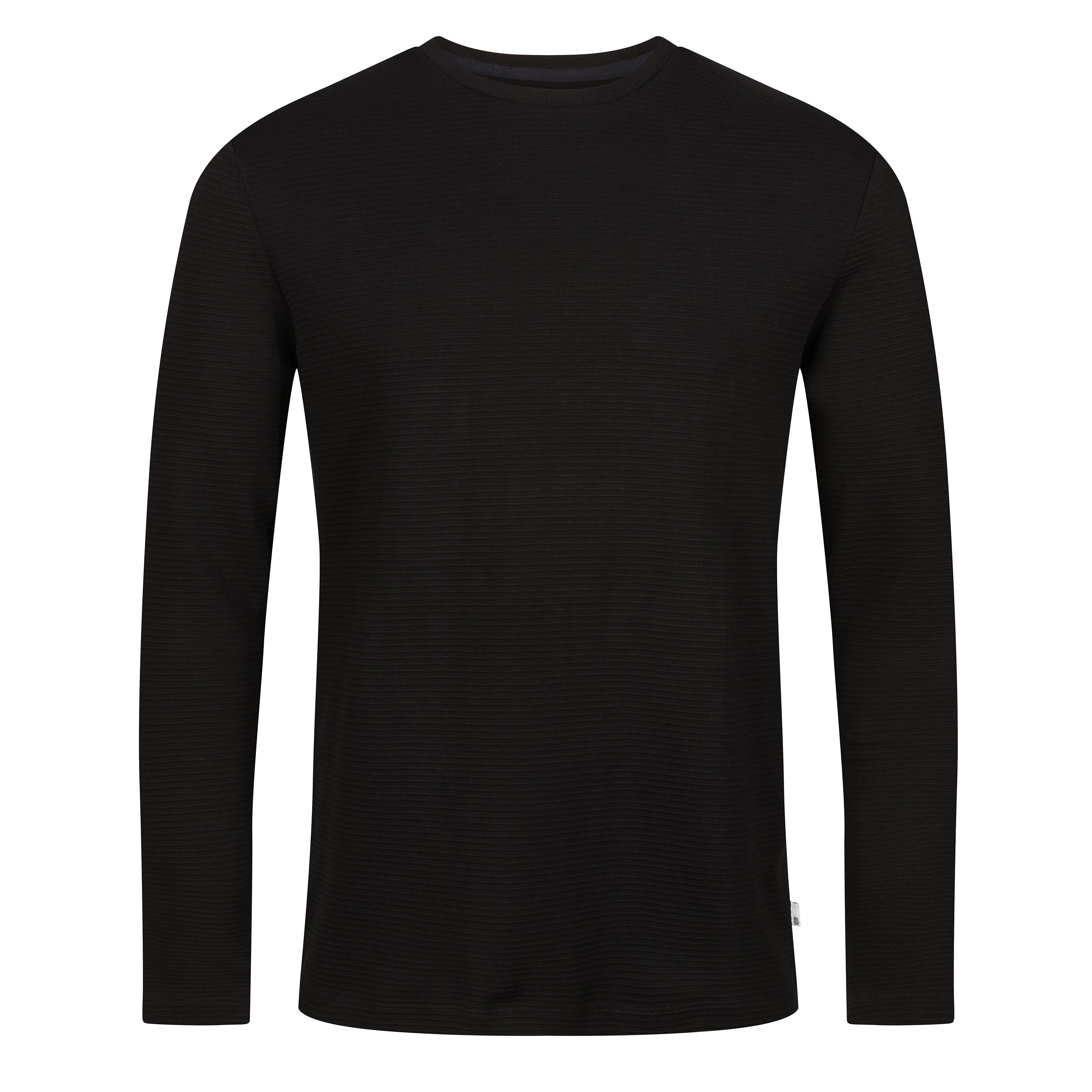 Black long sleeve t shirt men best sale