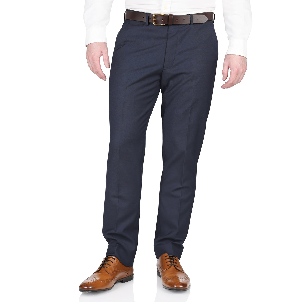 Simon Jersey Alderley Tailored Fit Formal Trousers | ButtonFresh.co.uk