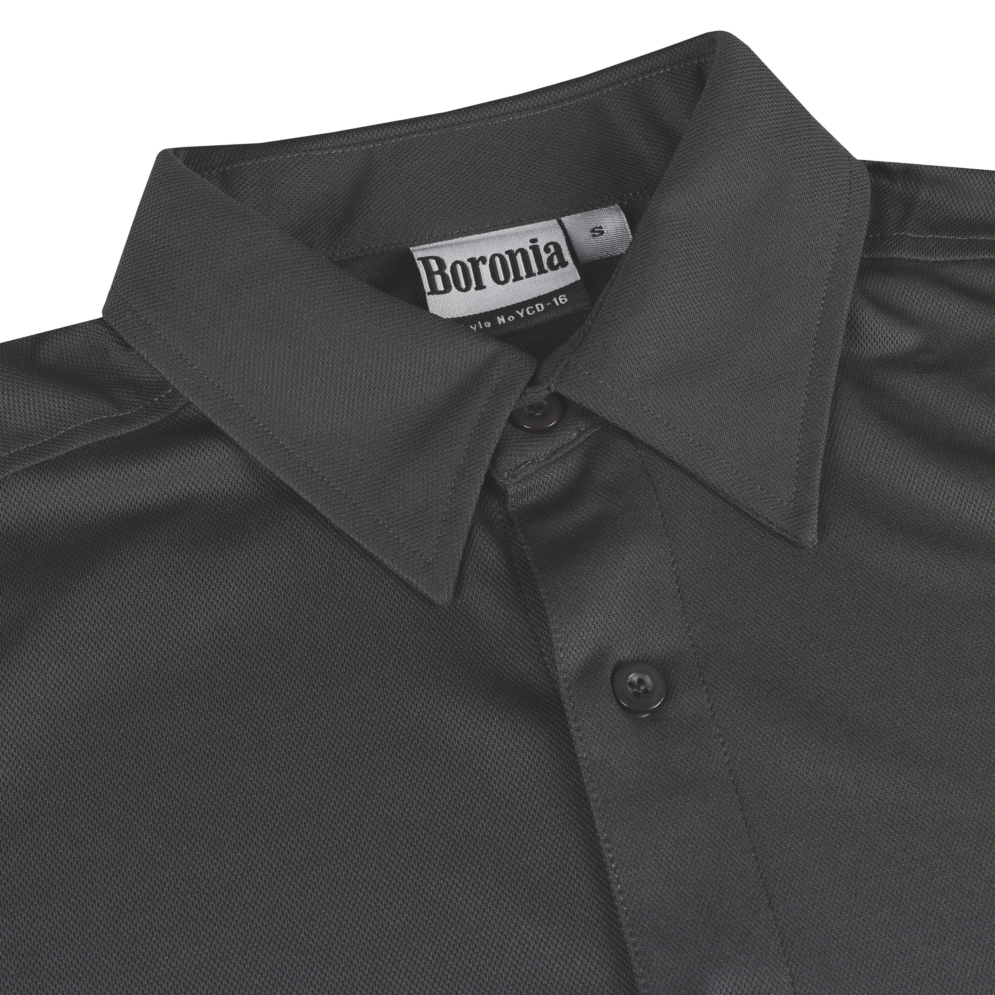 Mens short sleeve hot sale black button up